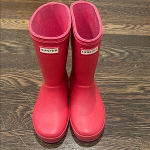 Used kids Hunter Rain Boots
